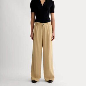 EVERLANE - BUTTERSMOOTH TROUSERS - CLASSIC KHAKI - SIZE 8